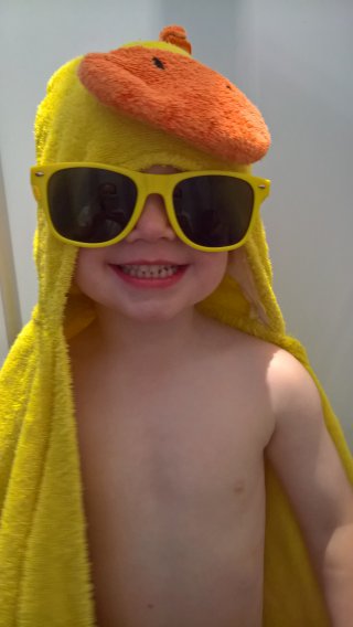 Ethan_ducky_towel_and_sun_glasses_june_2019