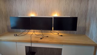 3 X New 2k Dell Monitors Mounted