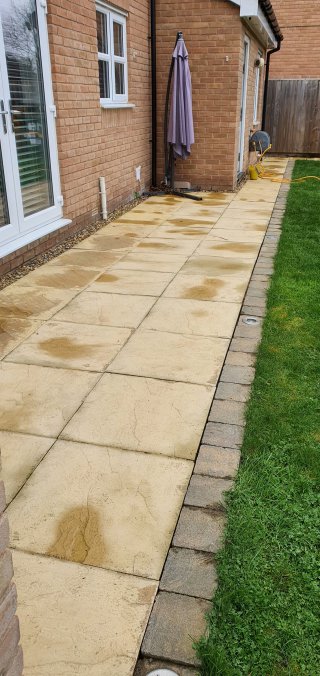 Back Garden Jet Washing April 2021