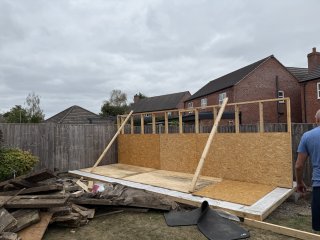 Back Wall New Shed Base Aug 2025