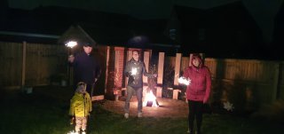 Bonfire Night Nov 2019 Ethan Joy Richard And I