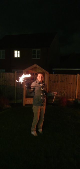 Bonfire Night Nov 2019 Me Sparkler