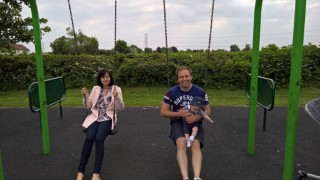 Broughton_astley_park_may_2016_joy_ethan_and_i_swings