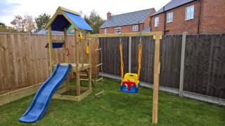 Building Ethans Swing And Slide Set Oct 2016 Finished