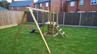 Building Ethans Swing And Slide Set Oct 2016 Swing Frame