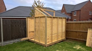 Building The Shed Structure Oct 2016 Shell