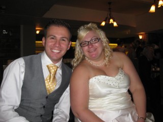 Claire and I at Claires Wedding