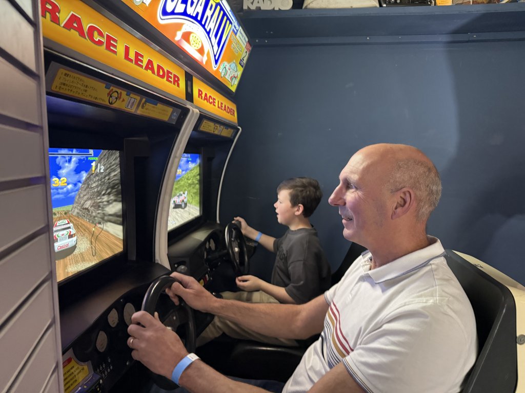 Dad_and_ethan_sega_rally_the_pixel_bunker_may_2026
