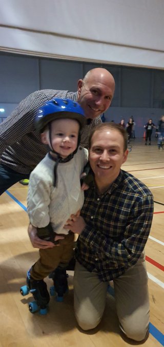 Dad Ethan And I Roller Skating Hinckley Nov 2019