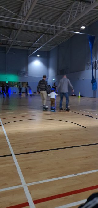 Dad Ethan And I Skating Away Roller Skating Hinckley Nov 2019