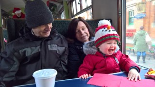 Dave Joy And Ethan Santa On The Train December 2017