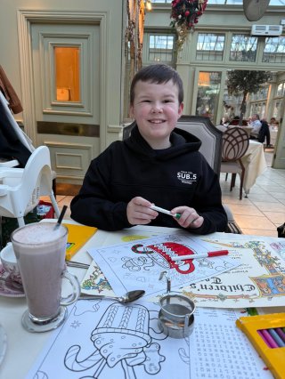 Ethan Afternoon Tea Coombe Abbey Dec 2025