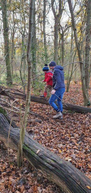 Ethan And Dad Burbage Common Warner Family Walk Nov 2020