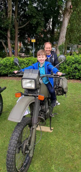 Ethan And I Bike Army Vehicles Hinkley June 2021