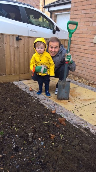 Ethan And I Gardening September 2017