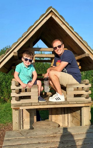 Ethan And I House Burbage Common Afternoon Walk Sept 2020