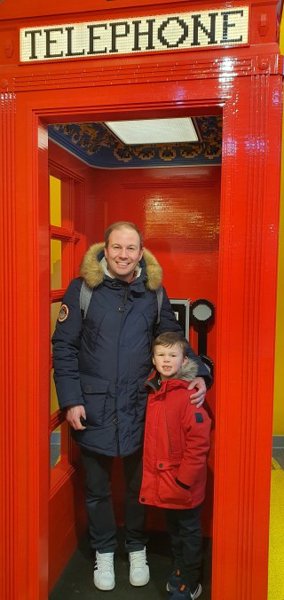 Ethan And I Lego Phonebox Sunday Ethans Birthday Weekend Nov 2021