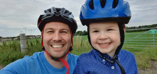 Ethan And I Long Evening Bike Ride Under M1 July 2020