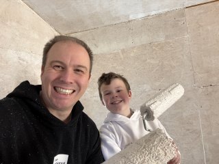 Ethan And I Shed Painting Oct 2025