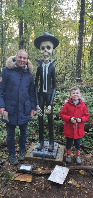 Ethan And I Skeleton Totally Spooky Rufford Abbey Oct 2021