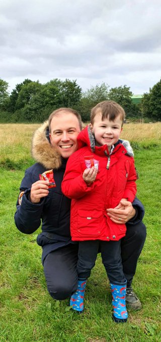 Ethan And I Skittles Burbage Common Walk Aug 2020