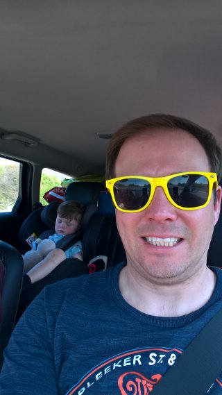 Ethan And I Sleeping Camping Billing Aquadrome April 2019