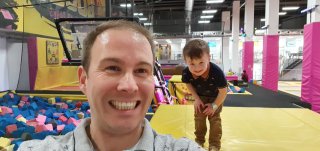 Ethan And I Sweating Boost Trampoline Park Daddy Day Dec 2019