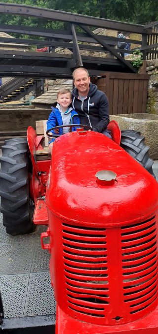 Ethan And I Tractor Chatsworth House August 2021