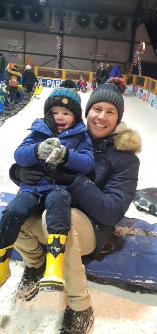 Ethan And I Tubing Tamworth Snow Dome Jan 2020