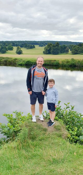 Ethan And I Water Chatsworth House August 2021