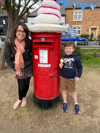 Ethan And Rachel Post Box Yarn Bomb Cosby August 2021