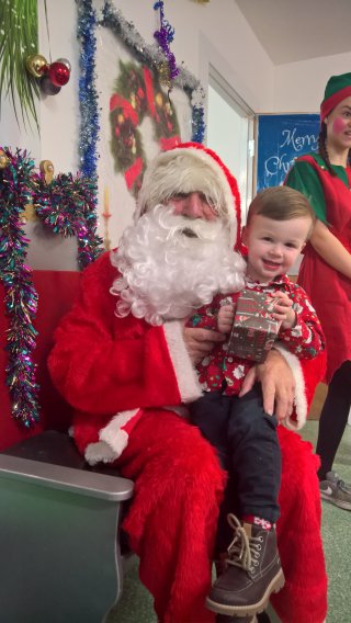 Ethan And Santa Breakfast With Santa Mini Mischiefs Dec 2018