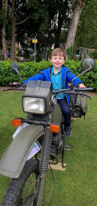 Ethan Bike Army Vehicles Hinkley June 2021