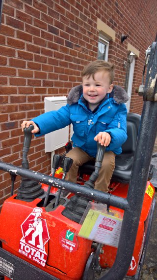 Ethan Building Work And Digger April 2019