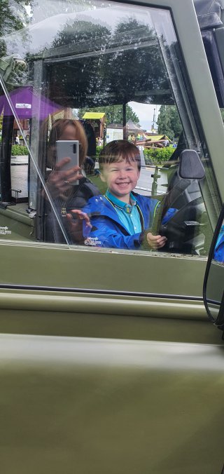 Ethan Driving Land Rover Army Vehicles Hinkley June 2021