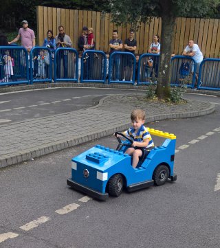 Ethan Driving Saturday Legoland July 2019