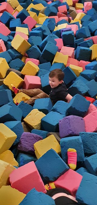 Ethan Foam Pit Thomas 5th Birthday Jan 2022