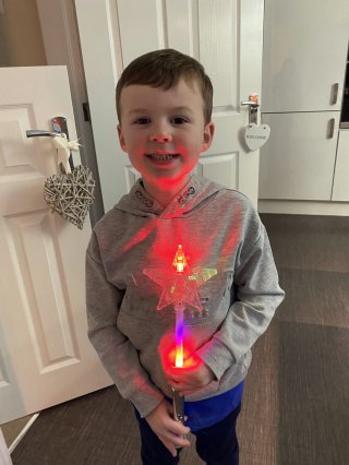 Ethan Glow Wand Bonfire Night Nov 2021