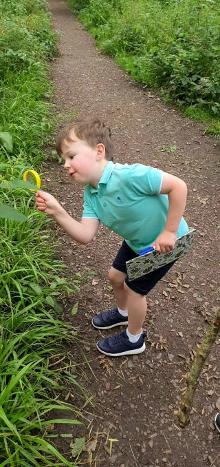 Ethan Investigating Mini Beast Hunting July 2020