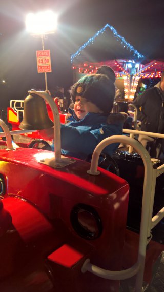 Ethan_mini_train_broughton_astley_lights_switch_on_dec_2018