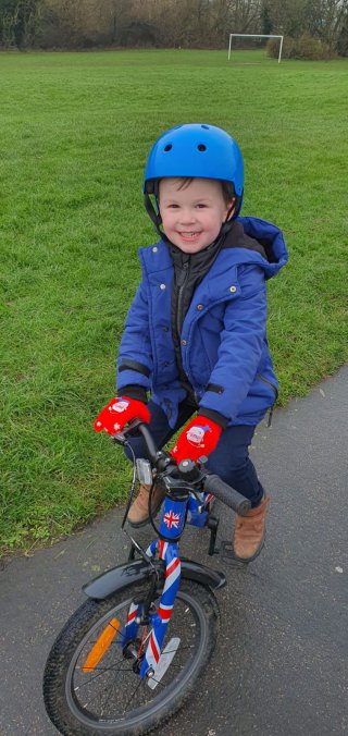 Ethan New Years Day Bike Ride Jan 2021