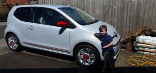 Ethan Outside Vw Up Car Wash May 2020