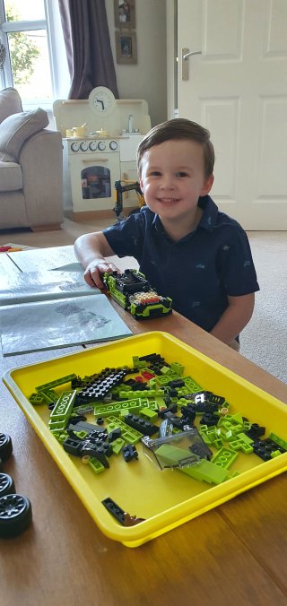Ethan_parts_building_lego_lamborghini_set_aug_2020