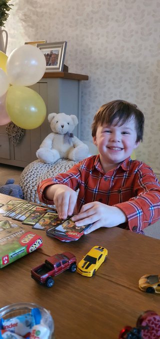 Ethan Playing Uno Mothers Day Mar 2021