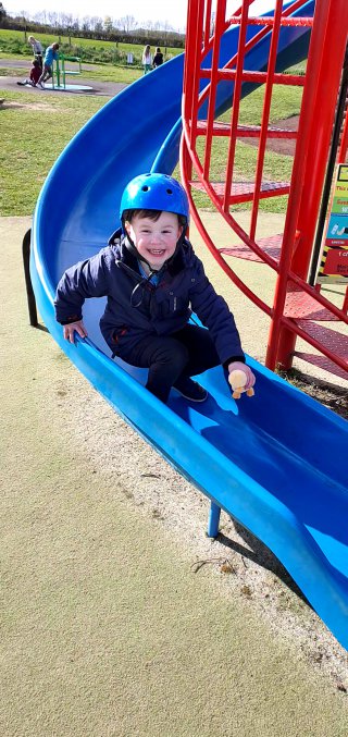 Ethan_slide_cosby_park_and_outdoor_gym_april_2021
