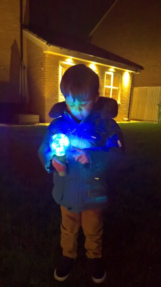 Ethan Spinning Torch Bonfire Night Nov 2018