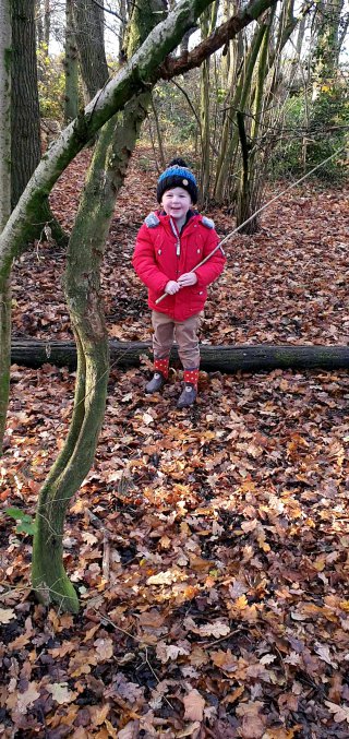 Ethan Stick Burbage Common Warner Family Walk Nov 2020