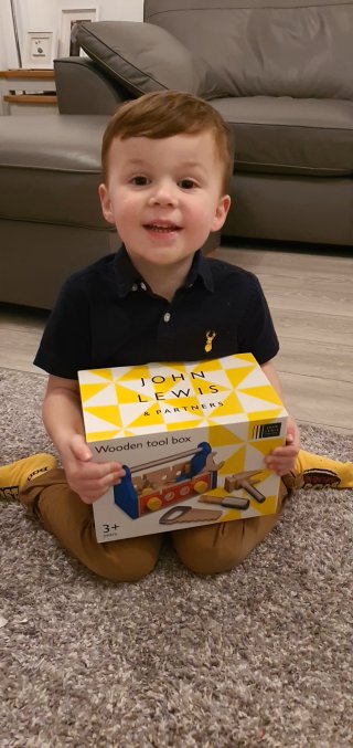 Ethan Toolbox Present Ethans Boost Birthday Party Nov 2019