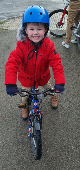 Ethan Wet Bike Ride Jan 2021