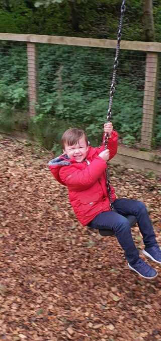 Ethan Zipline Ryton Pools Country Park Oct 2020